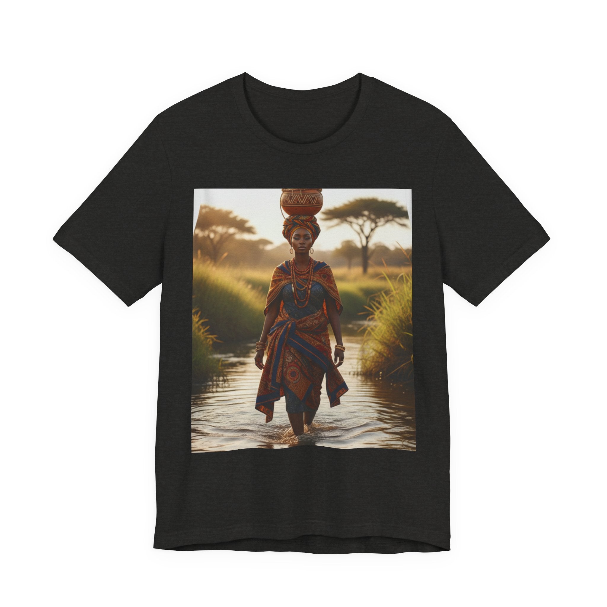Ethnic Sunset Portrait T-Shirt | Sunset Silhouette Tee