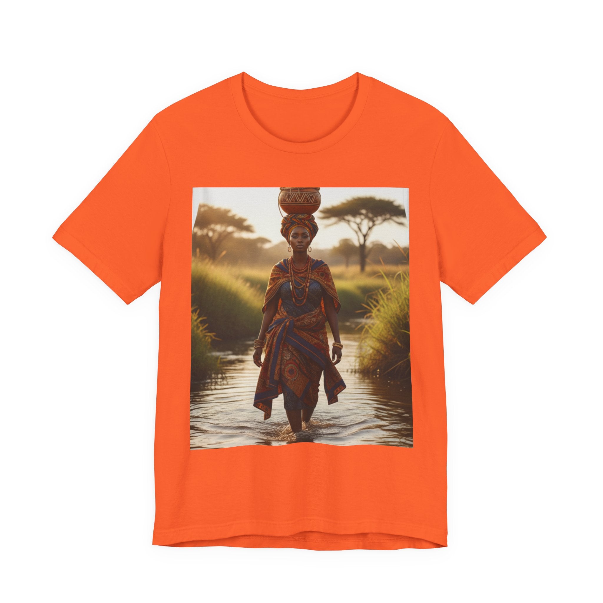 Ethnic Sunset Portrait T-Shirt | Sunset Silhouette Tee