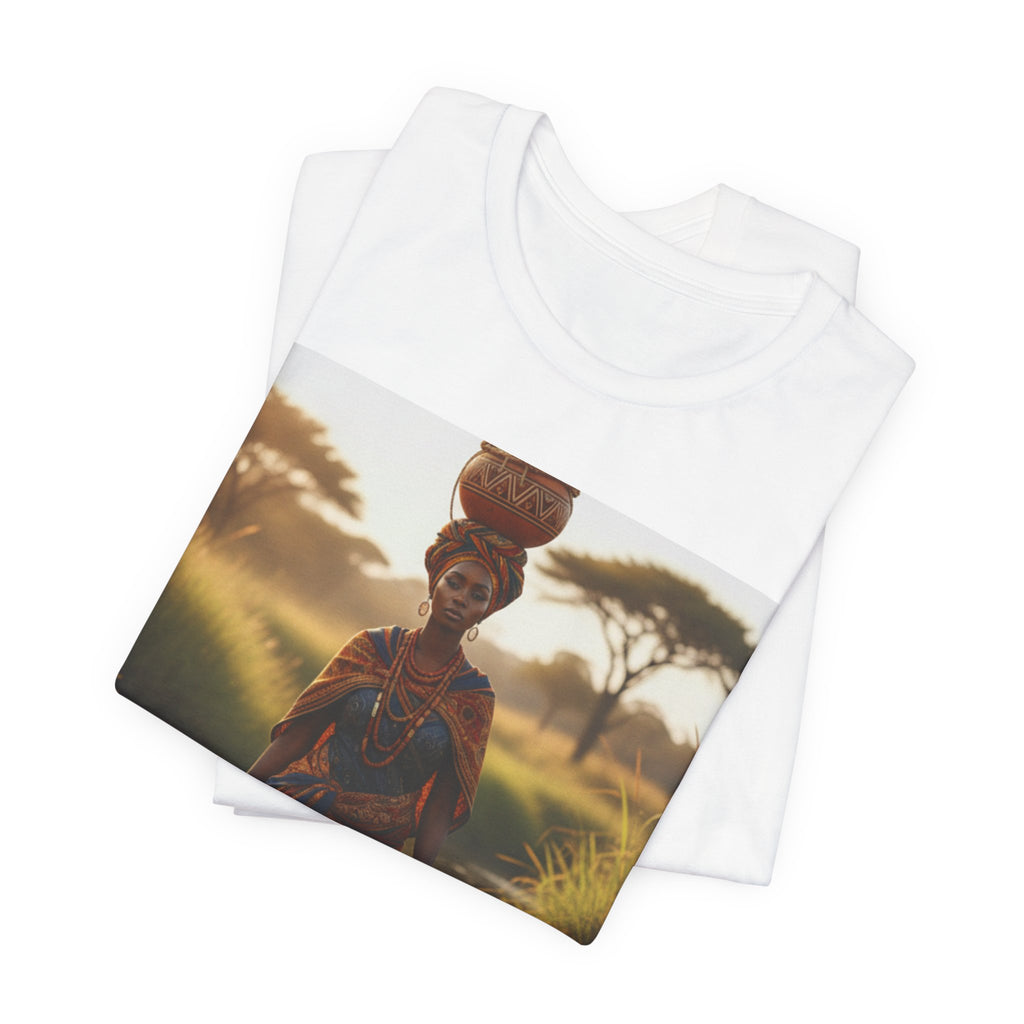 Ethnic Sunset Portrait T-Shirt | Sunset Silhouette Tee