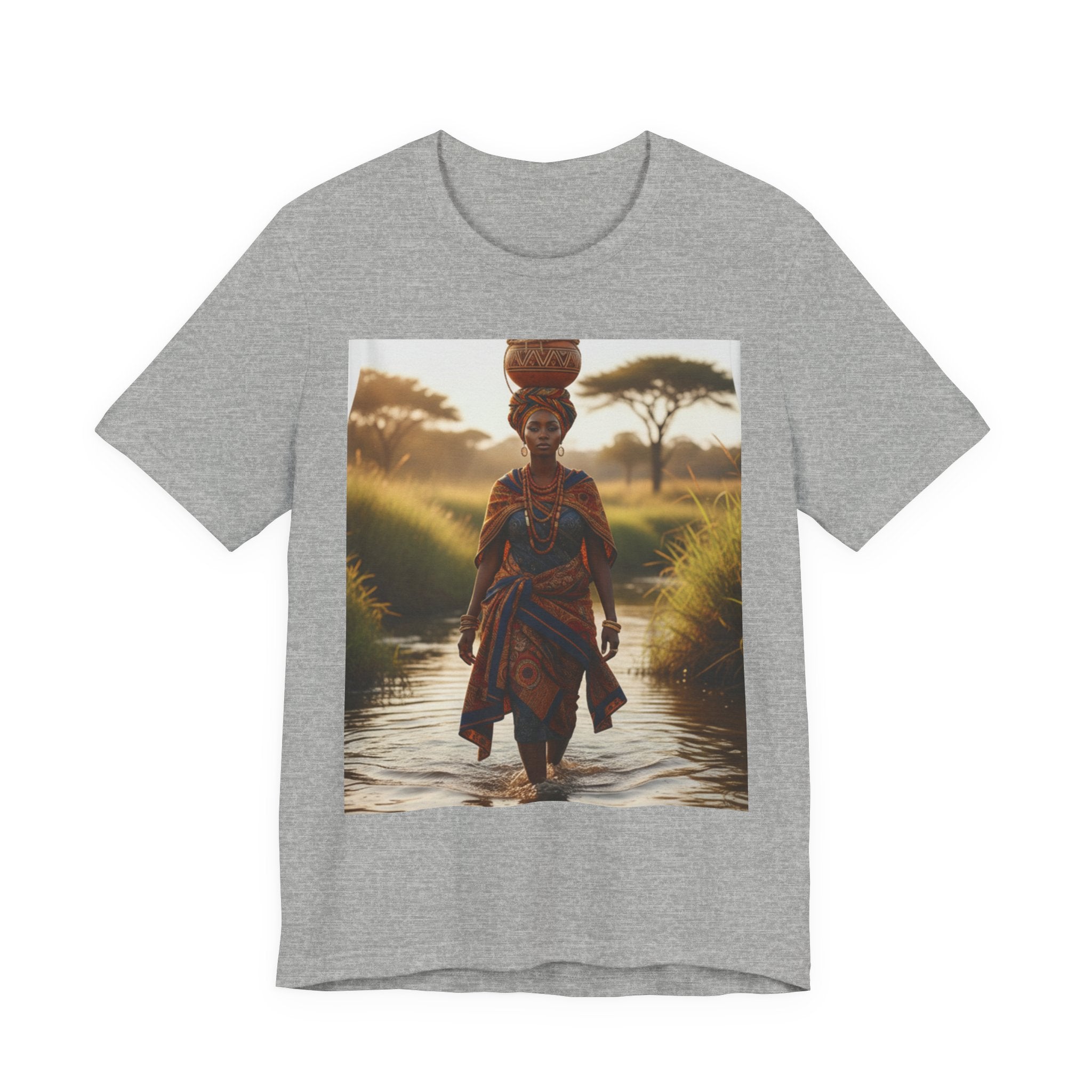 Ethnic Sunset Portrait T-Shirt | Sunset Silhouette Tee