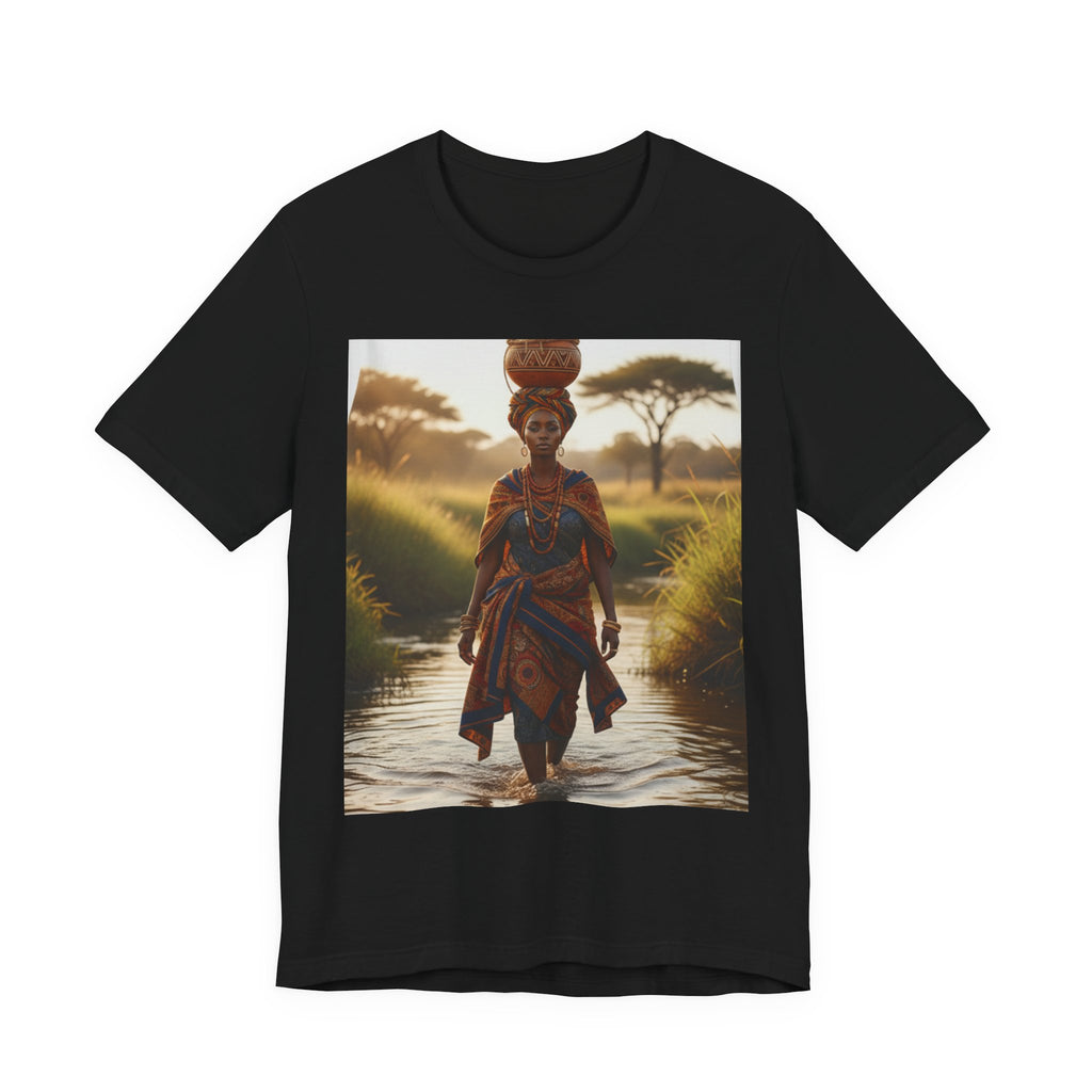 Ethnic Sunset Portrait T-Shirt | Sunset Silhouette Tee