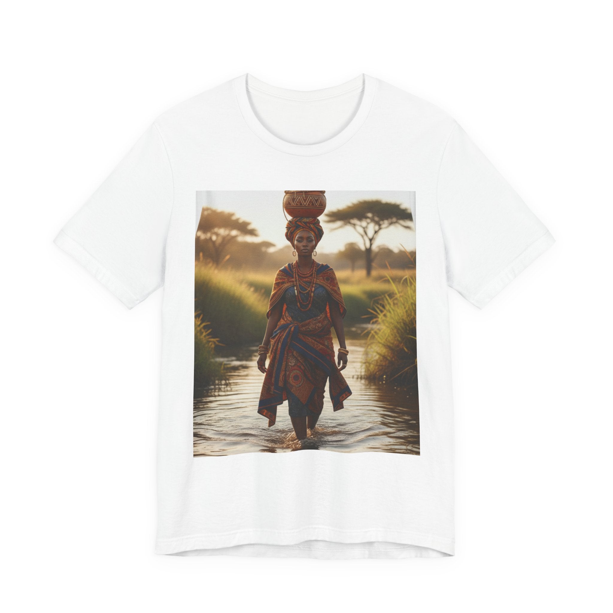 Ethnic Sunset Portrait T-Shirt | Sunset Silhouette Tee