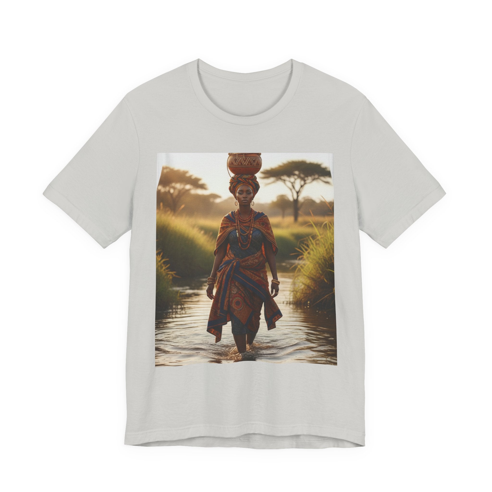 Ethnic Sunset Portrait T-Shirt | Sunset Silhouette Tee