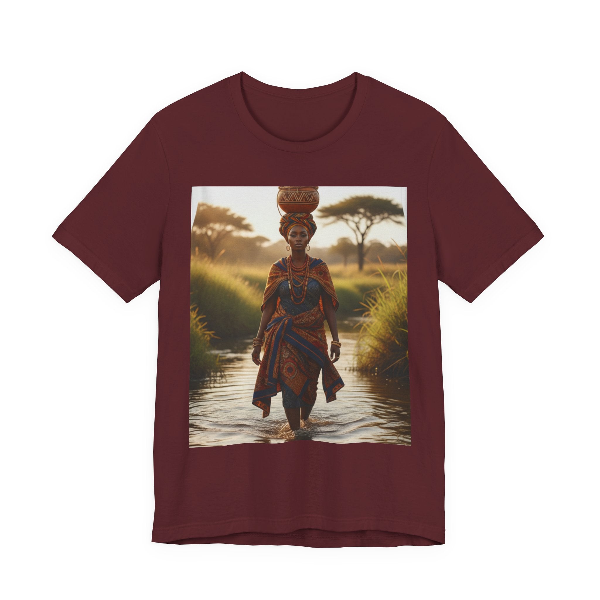Ethnic Sunset Portrait T-Shirt | Sunset Silhouette Tee