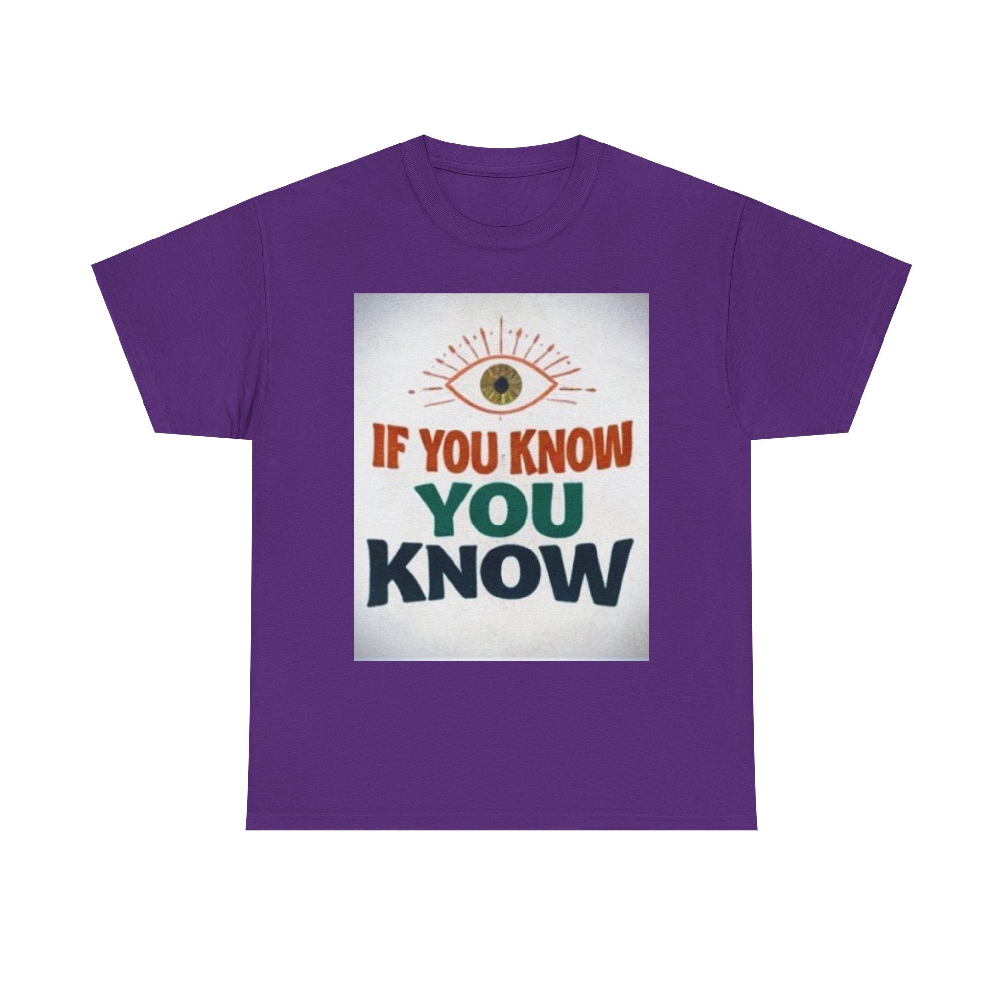 T-shirt rétro "If You Know You Know" | T-shirt graphique vintage