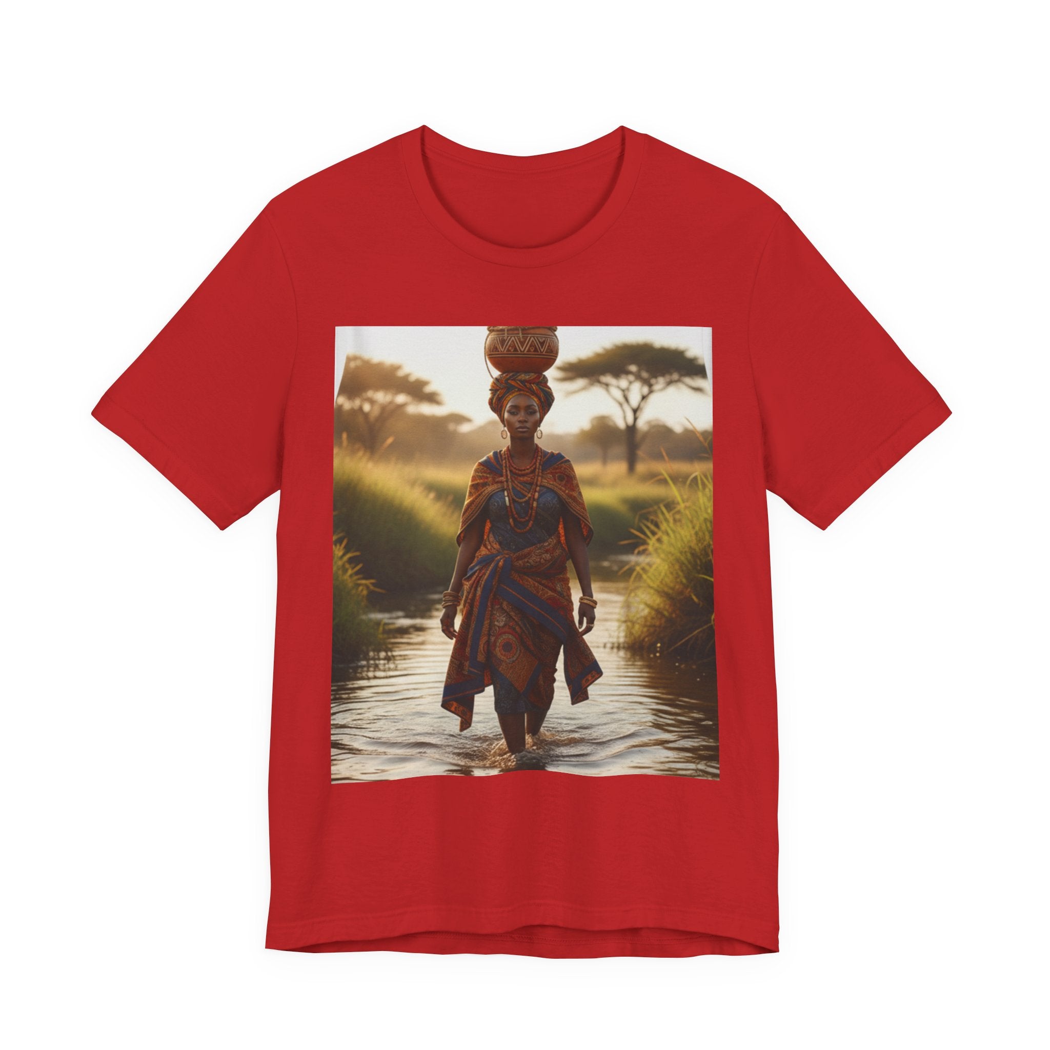 Ethnic Sunset Portrait T-Shirt | Sunset Silhouette Tee
