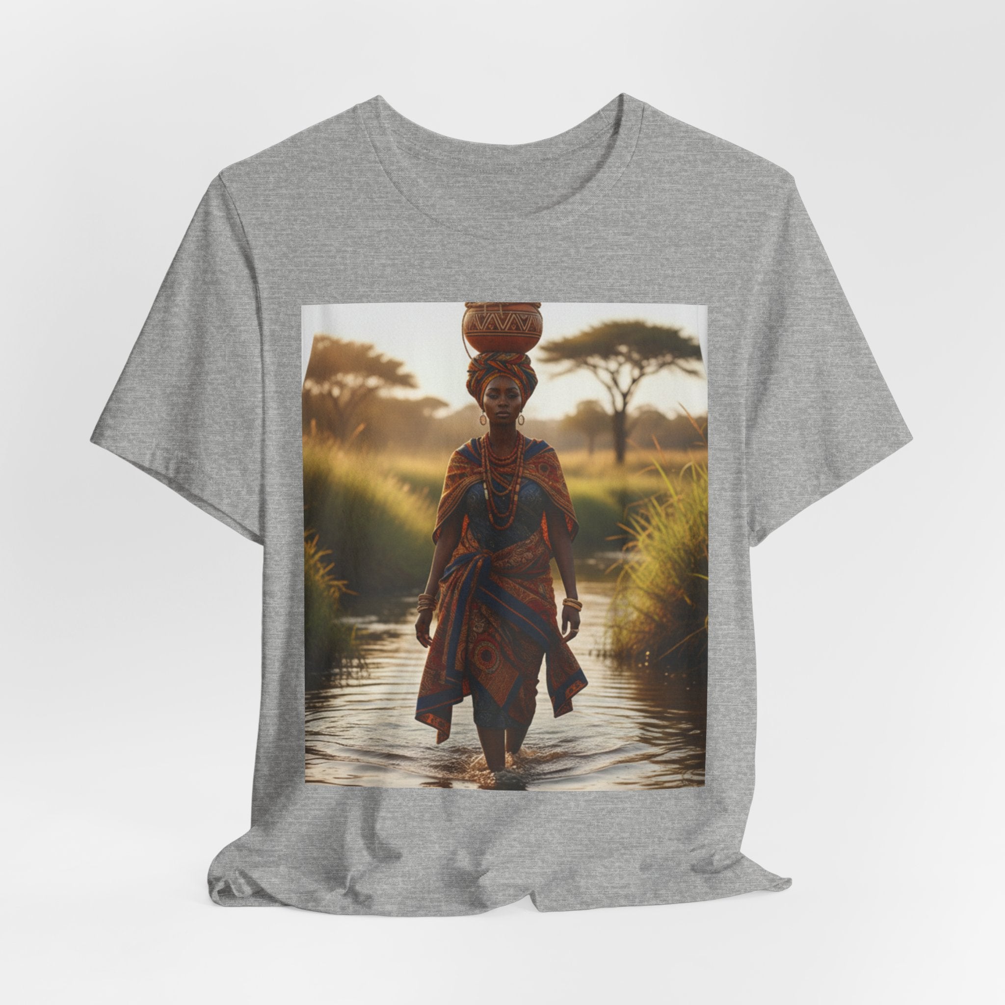 Ethnic Sunset Portrait T-Shirt | Sunset Silhouette Tee