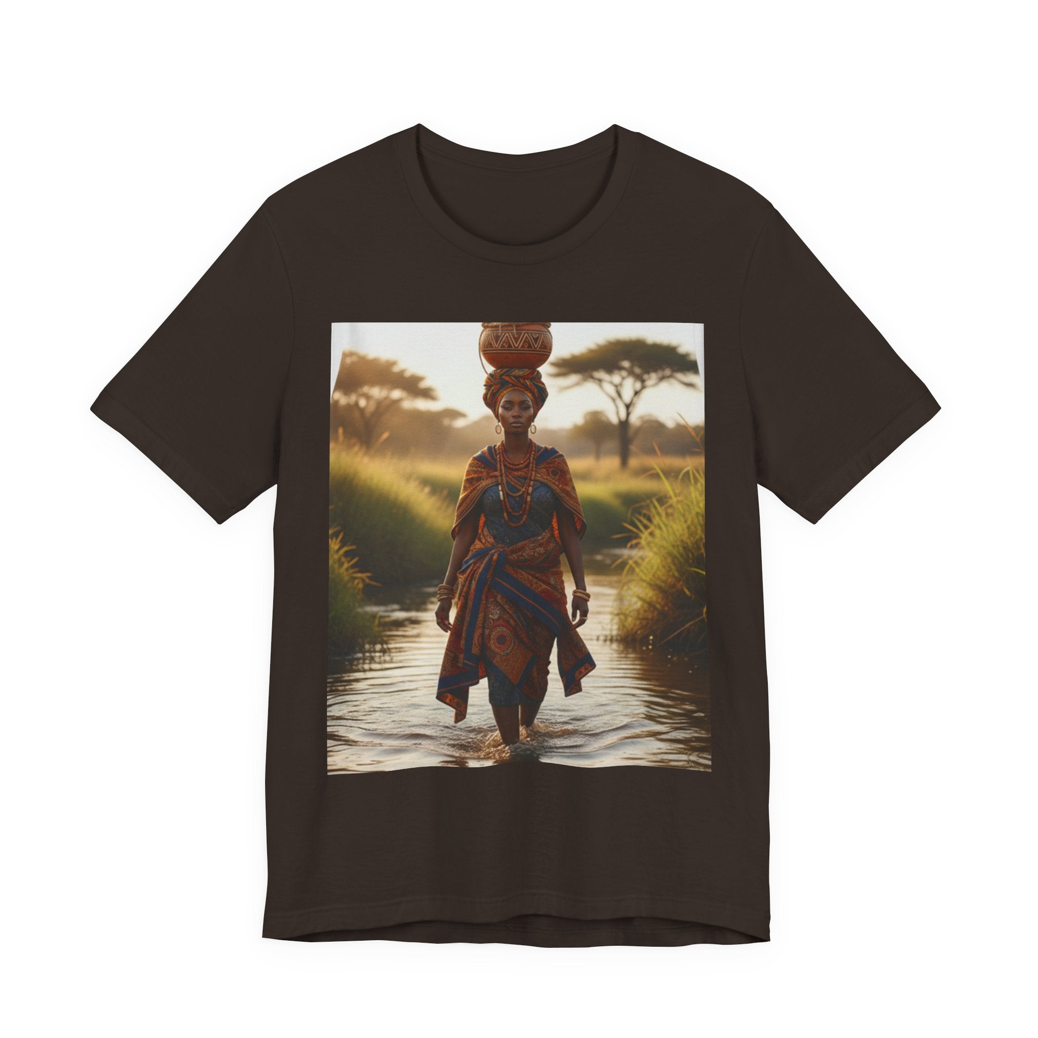 Ethnic Sunset Portrait T-Shirt | Sunset Silhouette Tee