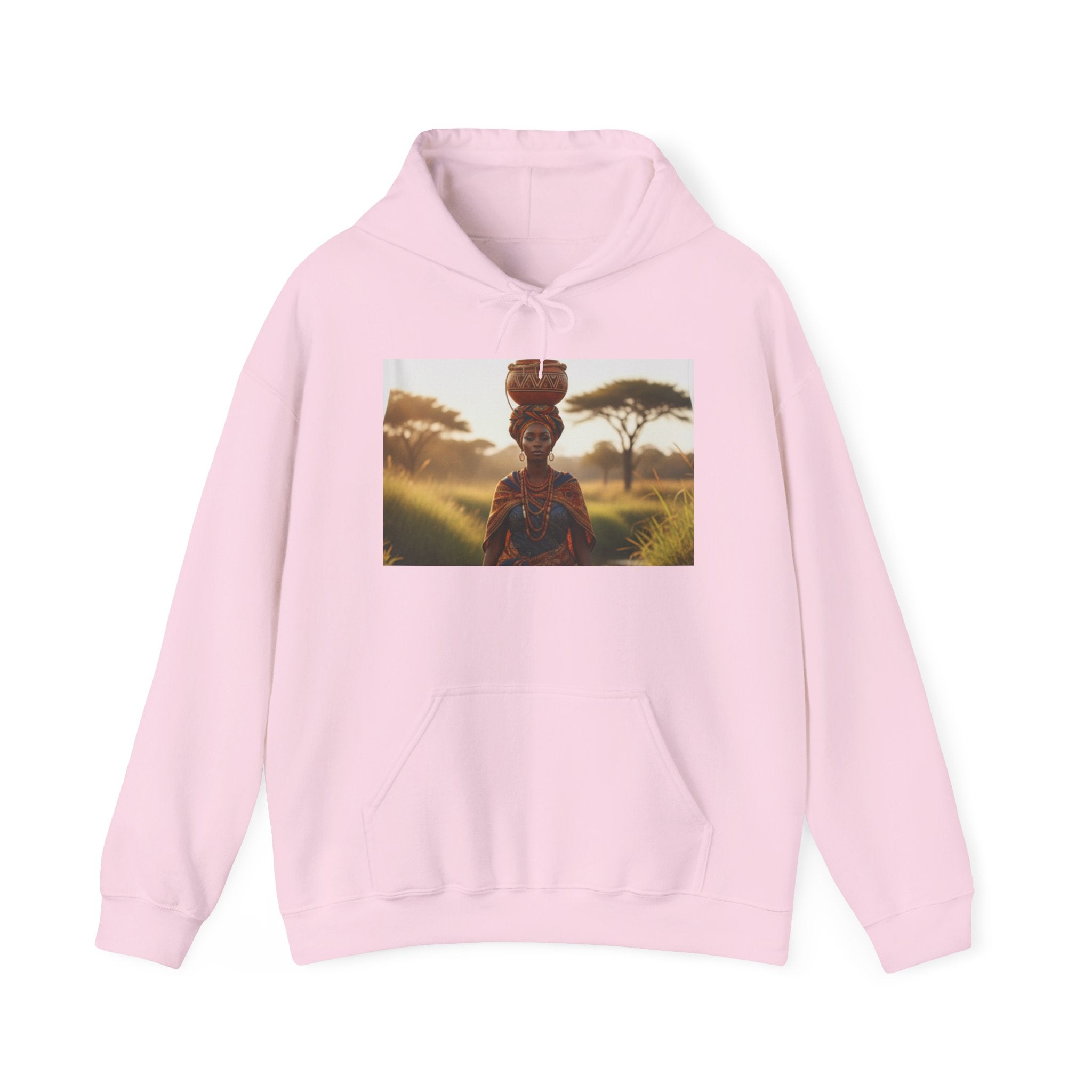 Sweat à capuche « Enfin majeure » | Portrait photo de femme africaine avec paysage