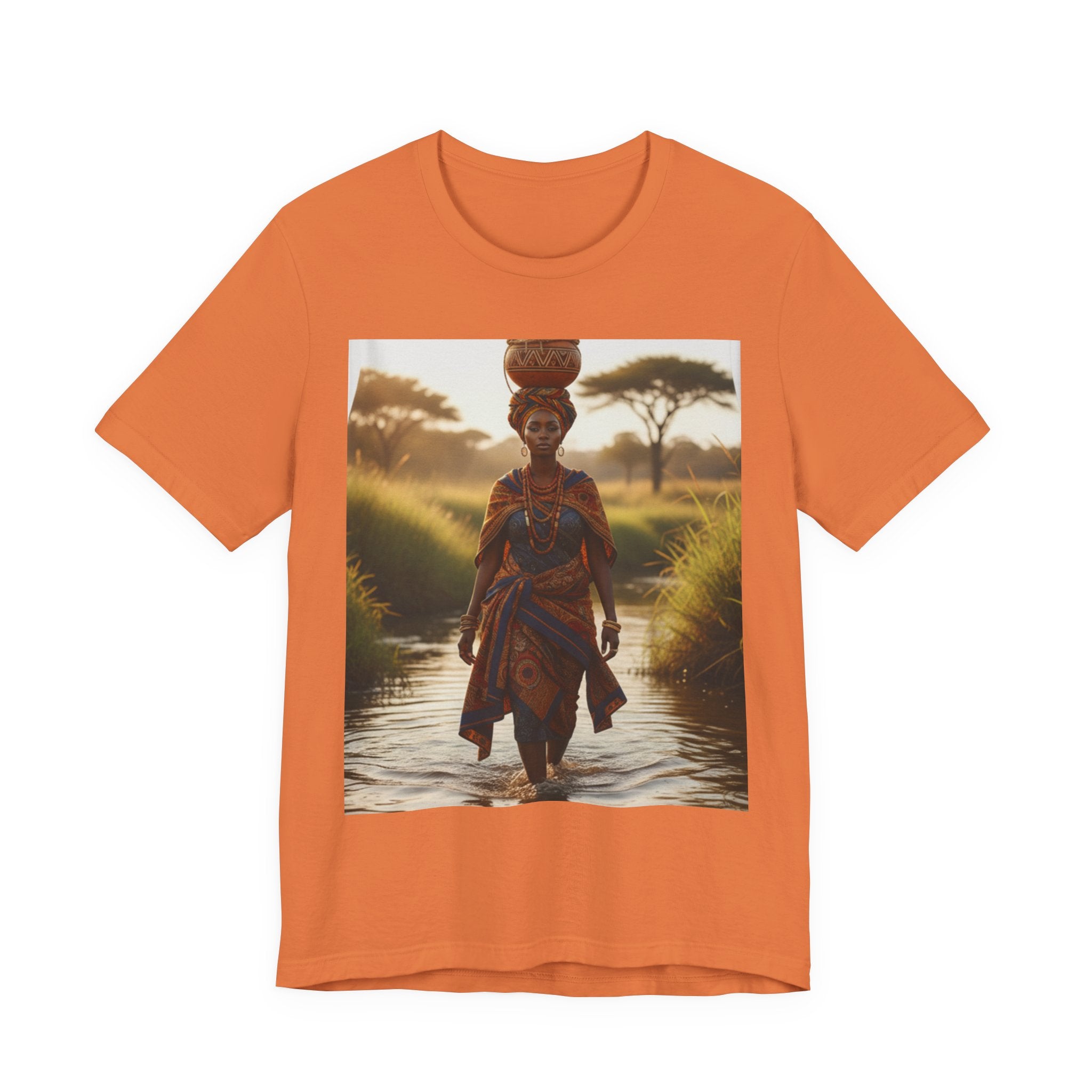 Ethnic Sunset Portrait T-Shirt | Sunset Silhouette Tee