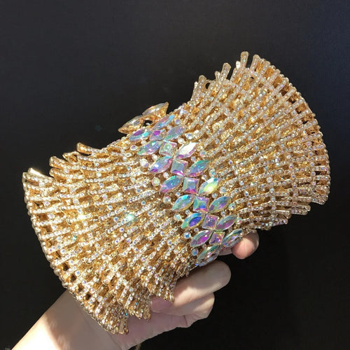 Crystal Women Handbags Luxury Designer Clutch Bags Diamond Handmade Wedding
