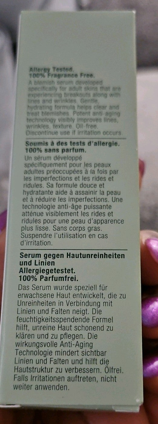 Anti-Blemish Solution Plus Line Correcting Serum by Clinique for Women 1oz Serum