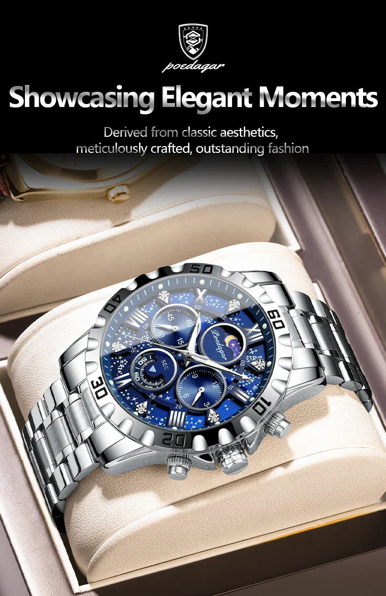 Luxury Watch for Man Quartz Sports Men Watch Waterproof Luminous Stainless