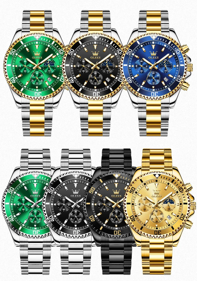 OLEVS Men's Watches Top Brand Luxury Watch for Men Original Waterproof