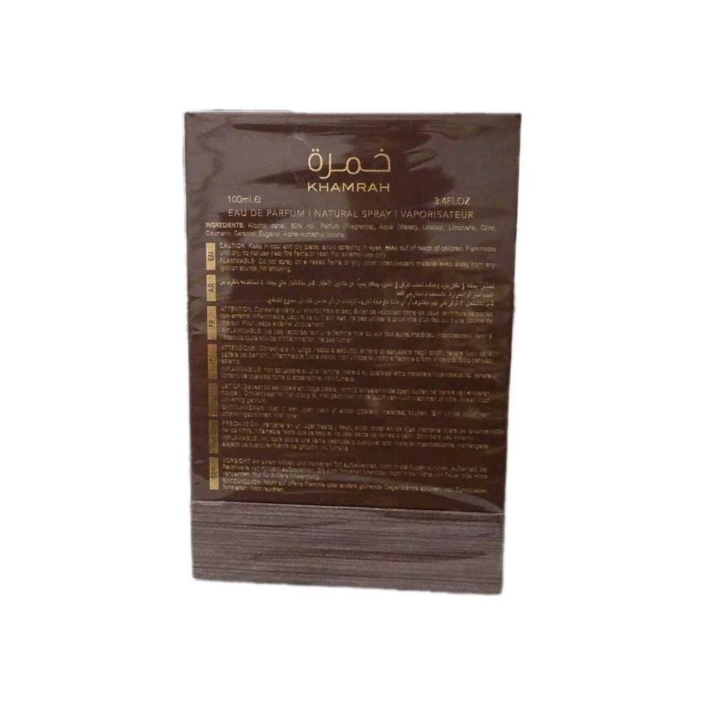 khamrah eau de parfum 100ml by lattafa luxury Unisex For Men And Women