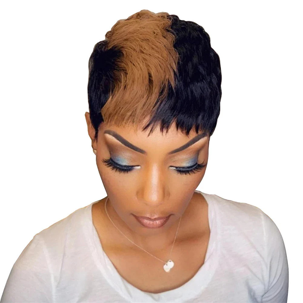Short Bob Wig Human Hair Wigs Pixie Cut Wig For Black Women Brazilian Remy Hair