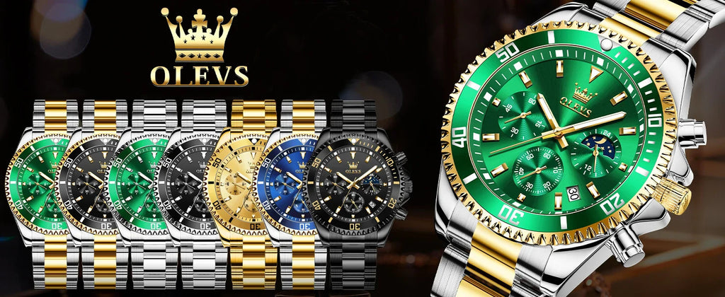 OLEVS Men's Watches Top Brand Luxury Watch for Men Original Waterproof