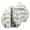 Men's Winter Thick Sports Trendy Stand Up Collar Parka Jacket