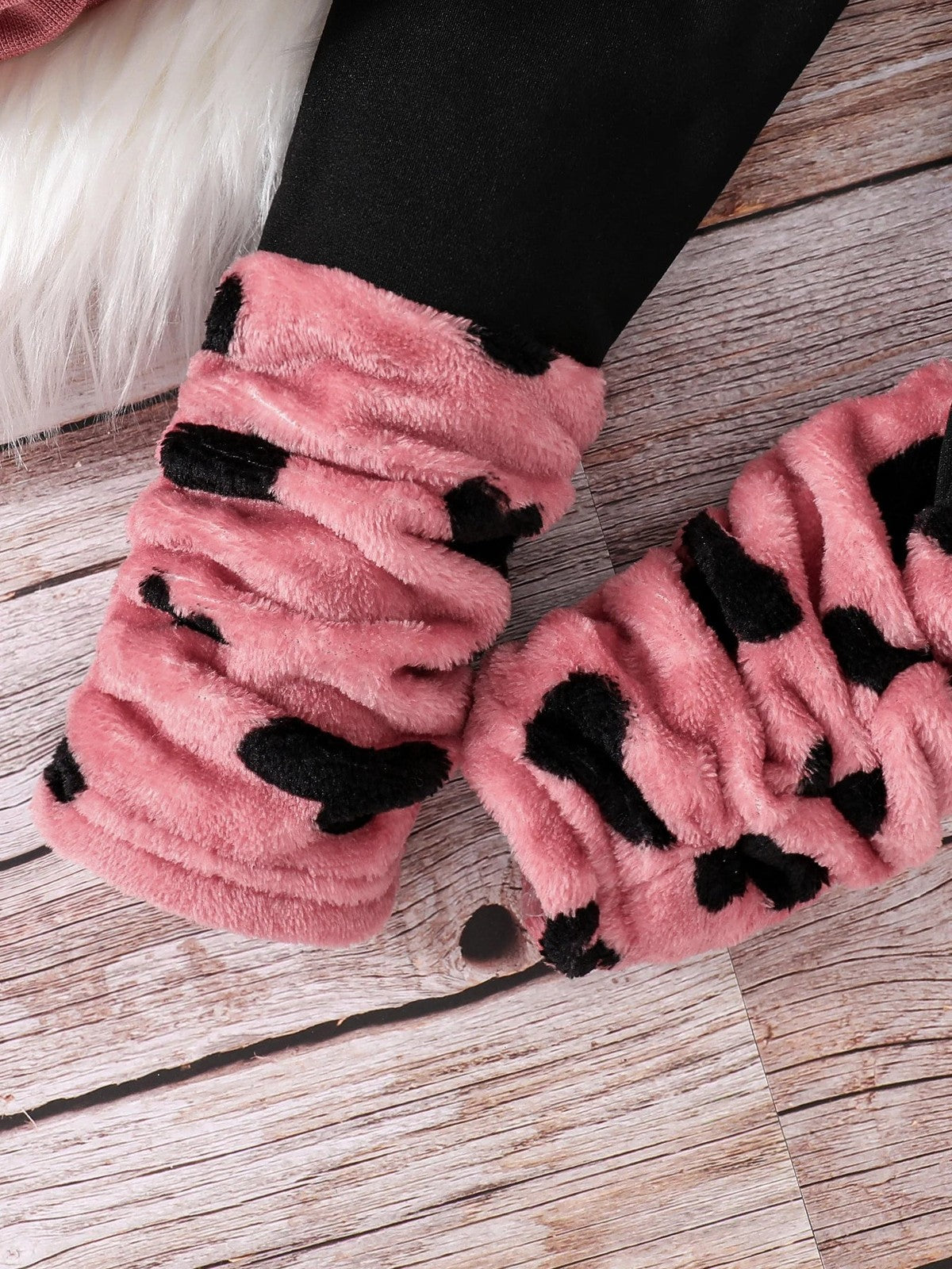 Spring and winter girls fashion home casual 2-piece micro stretch warm