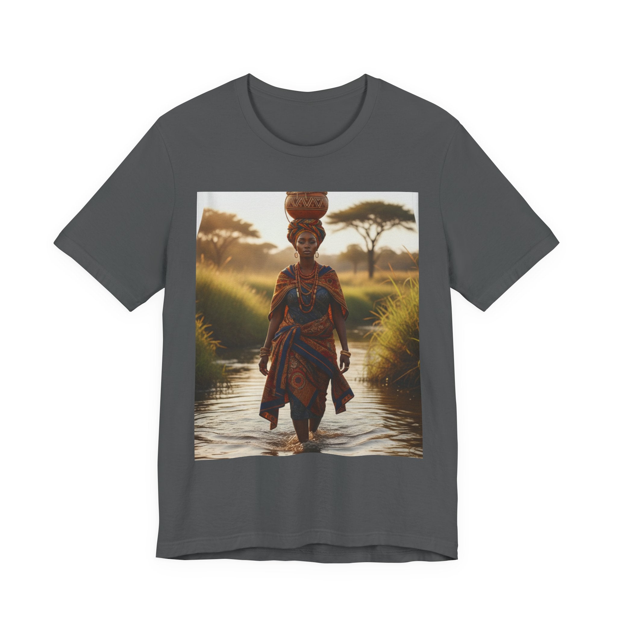 Ethnic Sunset Portrait T-Shirt | Sunset Silhouette Tee