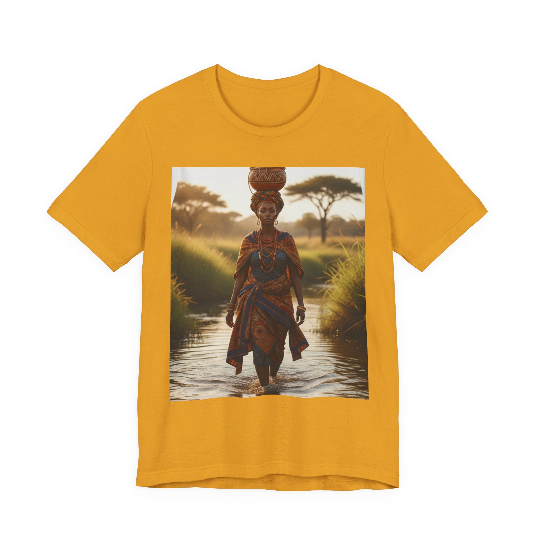 Ethnic Sunset Portrait T-Shirt | Sunset Silhouette Tee