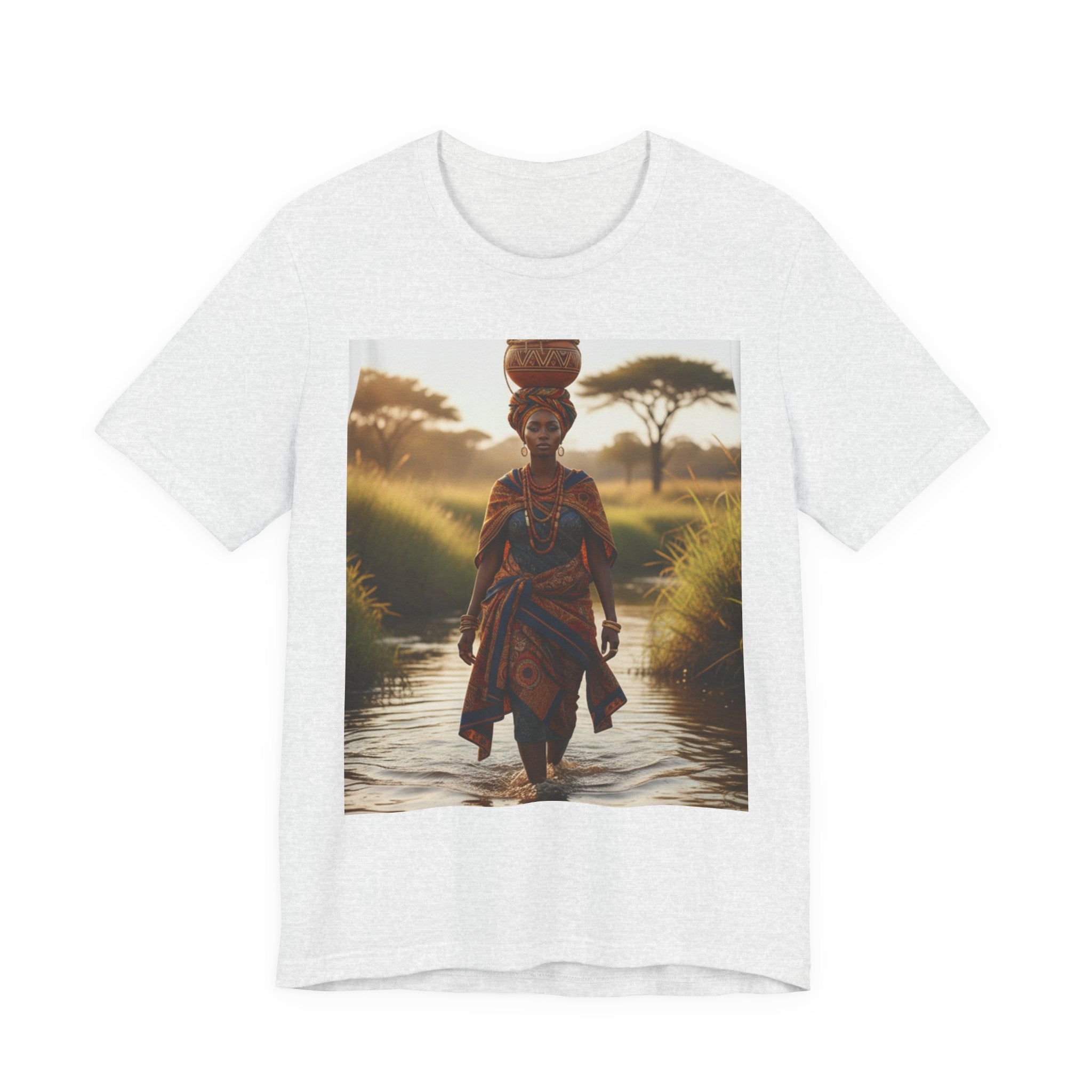 Ethnic Sunset Portrait T-Shirt | Sunset Silhouette Tee