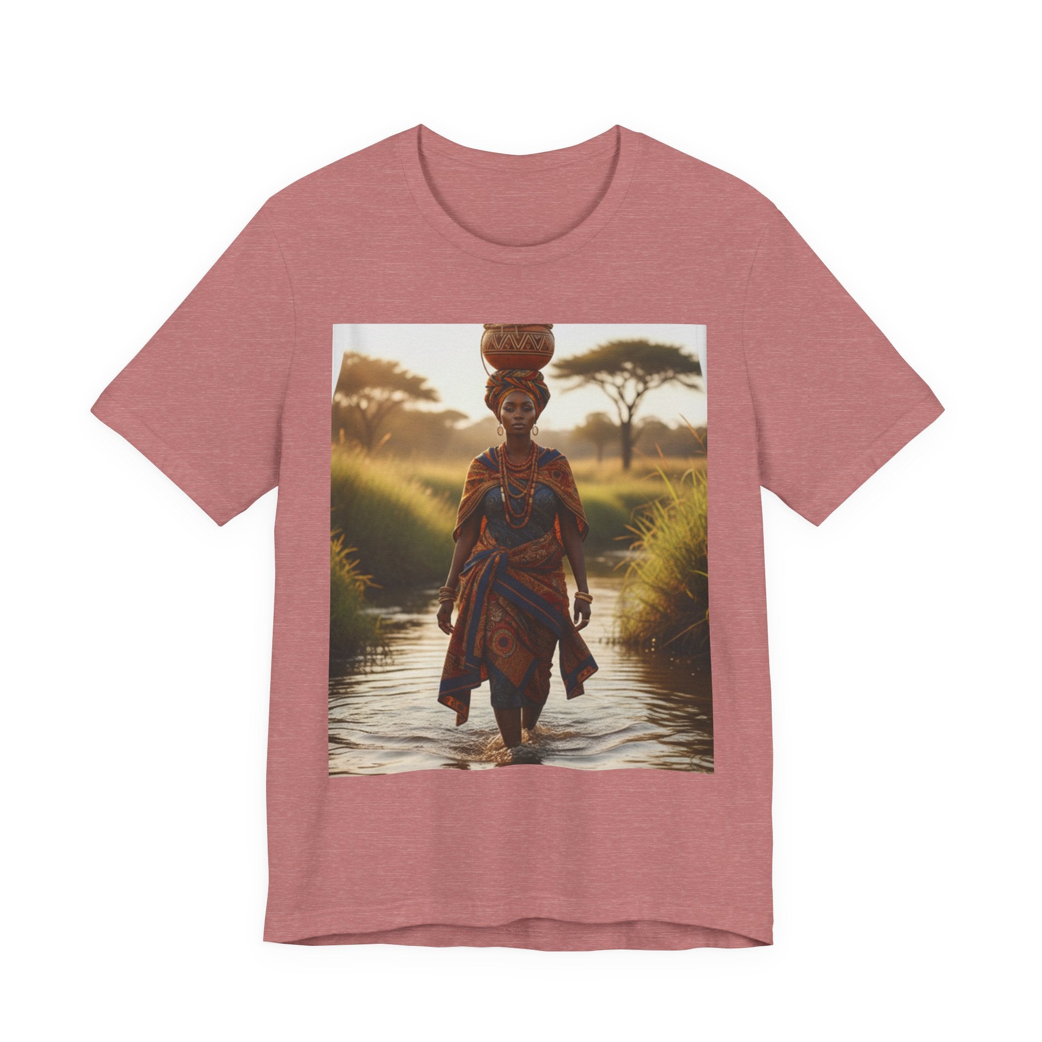 Ethnic Sunset Portrait T-Shirt | Sunset Silhouette Tee