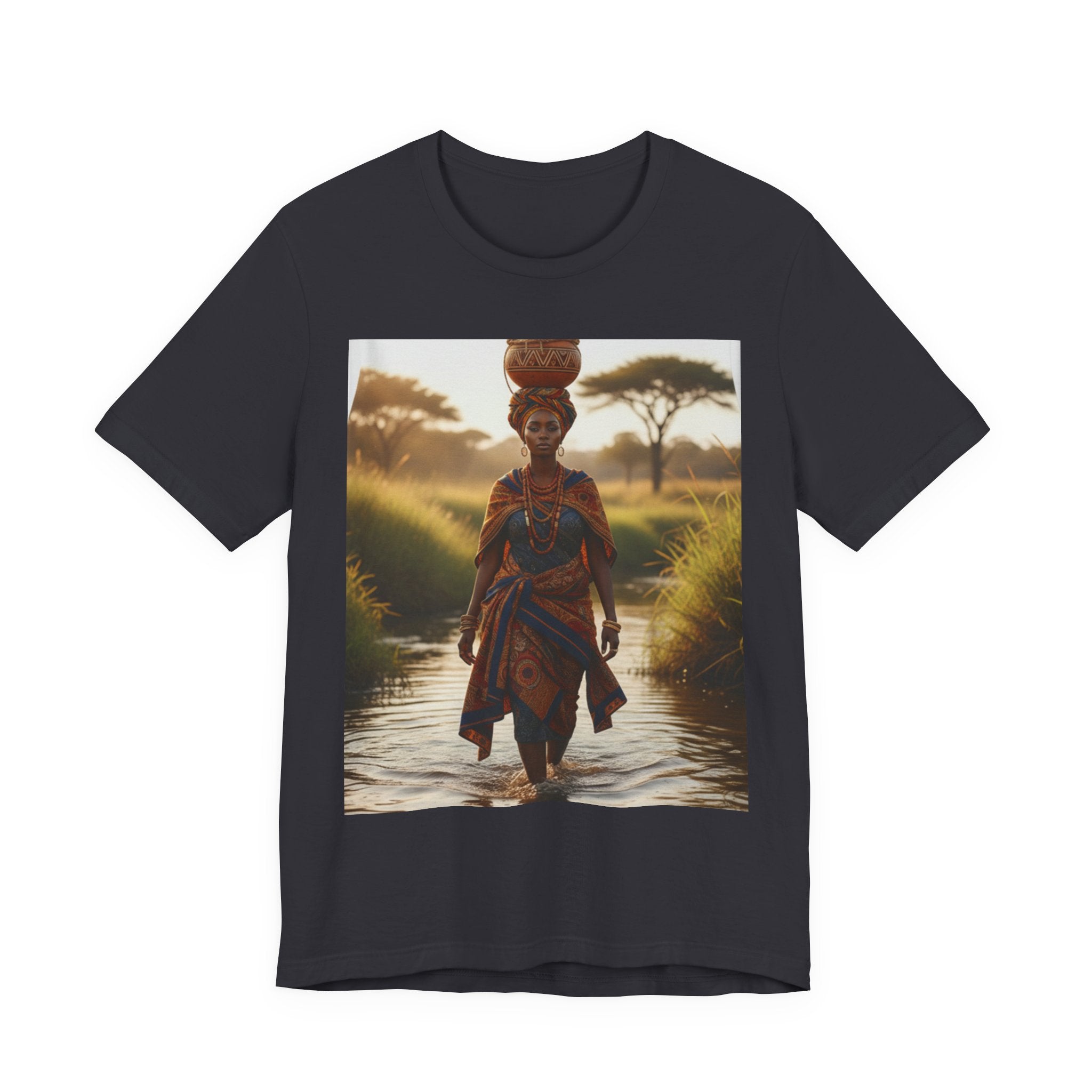 Ethnic Sunset Portrait T-Shirt | Sunset Silhouette Tee