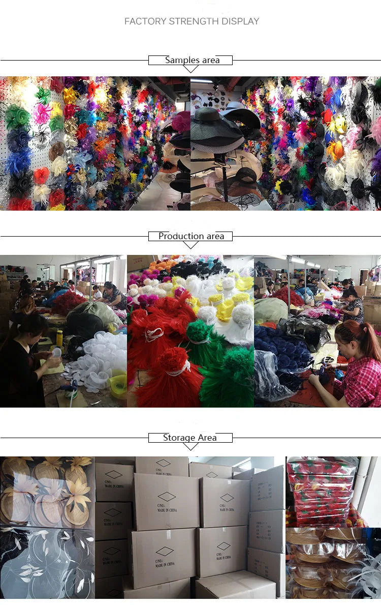 Vintage Women Feather Flower Fascinator Hat Ladies Hair Accessories Wedding Party Floral Mesh Veil Headband Hairpin