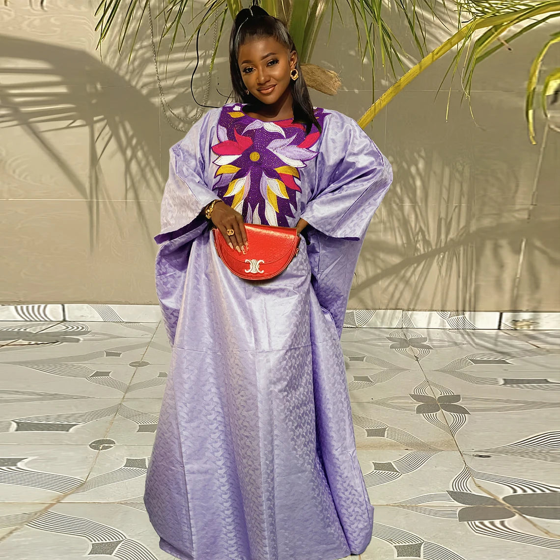African Women's Bazin Riche Boubou Dress | Dashiki Wedding Gown Robe | 11 Colours