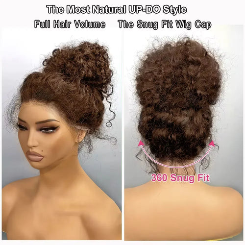 Deep Wave 360 Full Lace Wig – Brazilian Remy Human Hair | Transparent Swiss Lace | Pre-Plucked with Baby Hair | 180% & 250% Density | 18–32 Inches