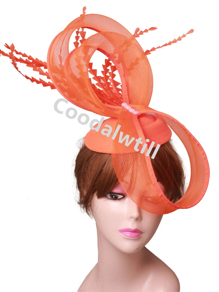 Pillbox Cap Fascinator with Veil | Elegant Church, Cocktail & Bridal Hat