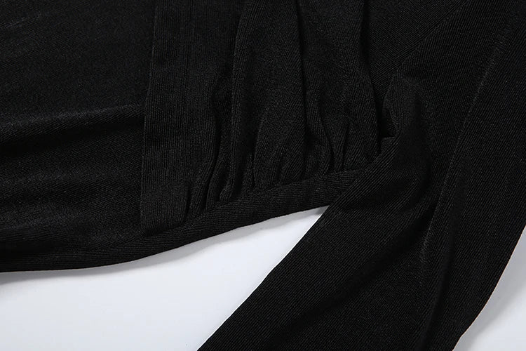 Weird Puss Autumn New Style Maxi Dress Women Turtleneck Full Sleeve Backless Skinny Stretch  Prom Party Ruched Elegant Vestidos