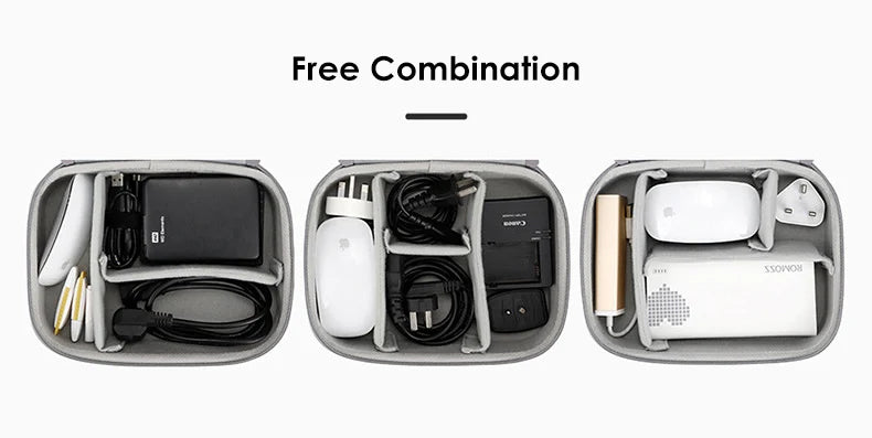 Sac de rangement HardDigital | Organiseur de voyage pour câbles, chargeurs et écouteurs | HotTrendyPicks