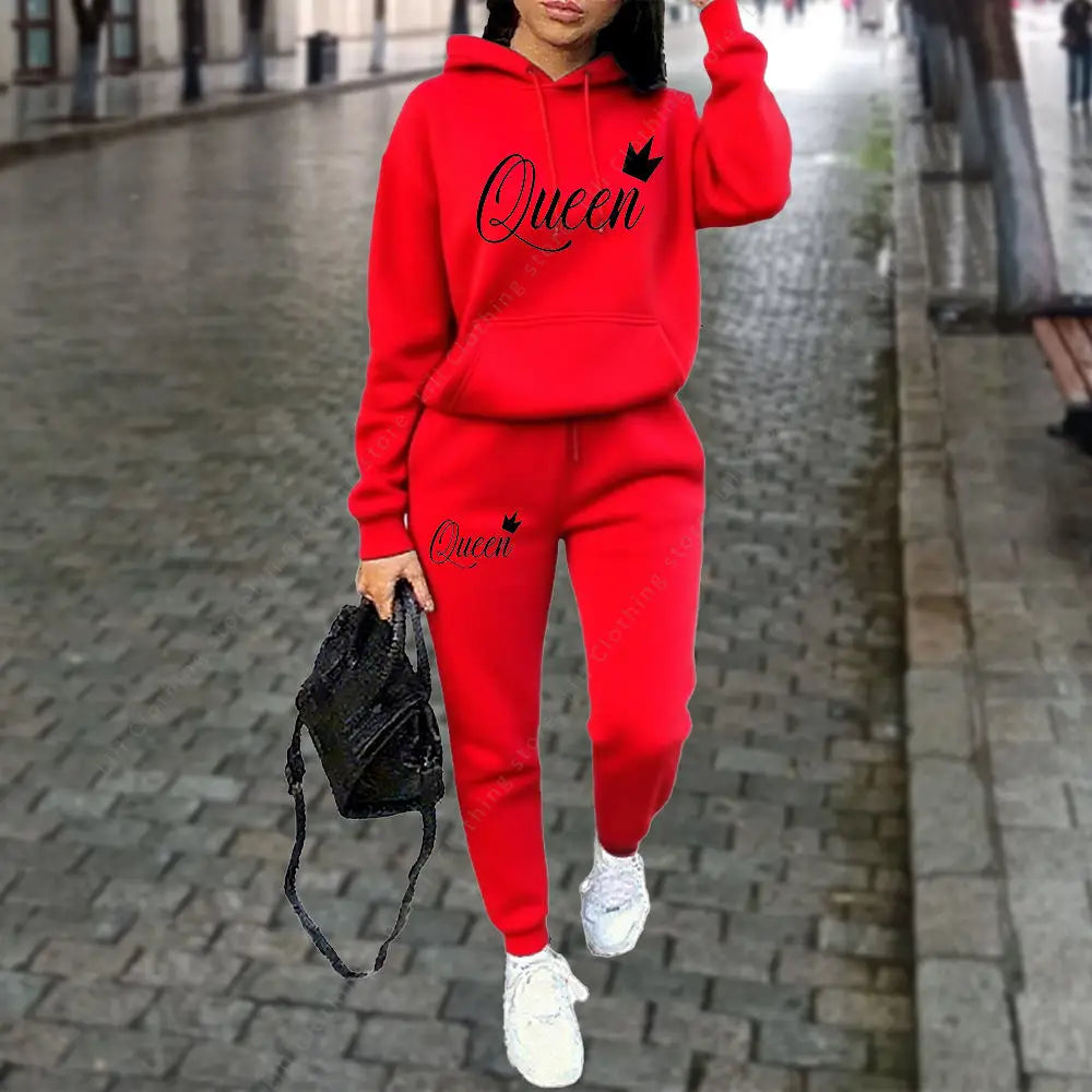 Women's Hoodies 2pcs Suit Tracksuit