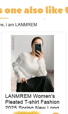 LANMREM Stand Collar Dragon Scale Pleated T-shirt High-end Versatile Slimming Short Sleeved Women's Summer Pullover Tops 2DB3044
