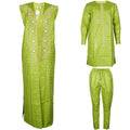 African Clothes for Men 3 PCS Long Sleeve Tops And Pants Suits Dashiki Tranditional Bazin Embroidery Outfits With Coat