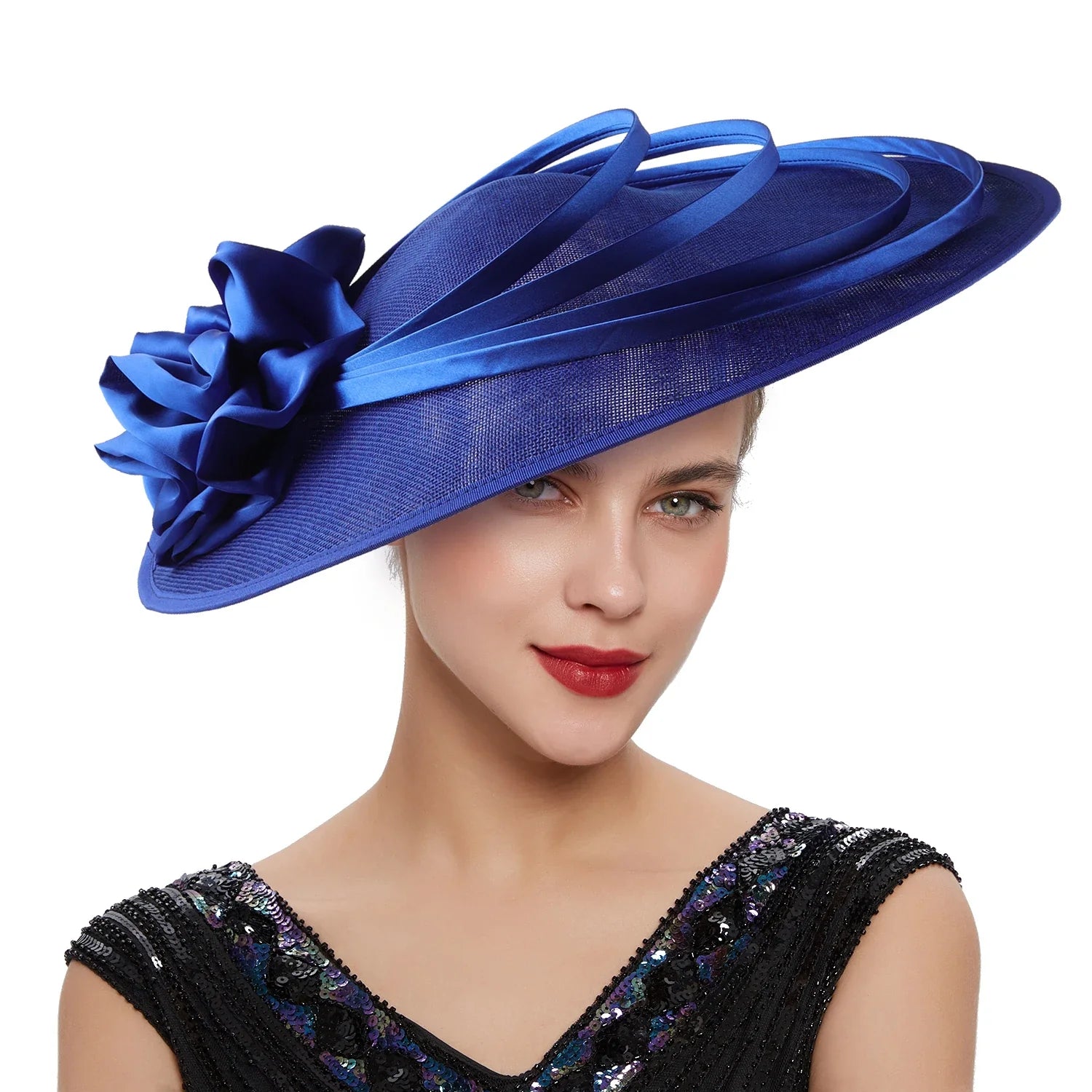 Fancy Christmas Sinamay Fascinator Perfect Wedding Hat Unique Derby Party Hat