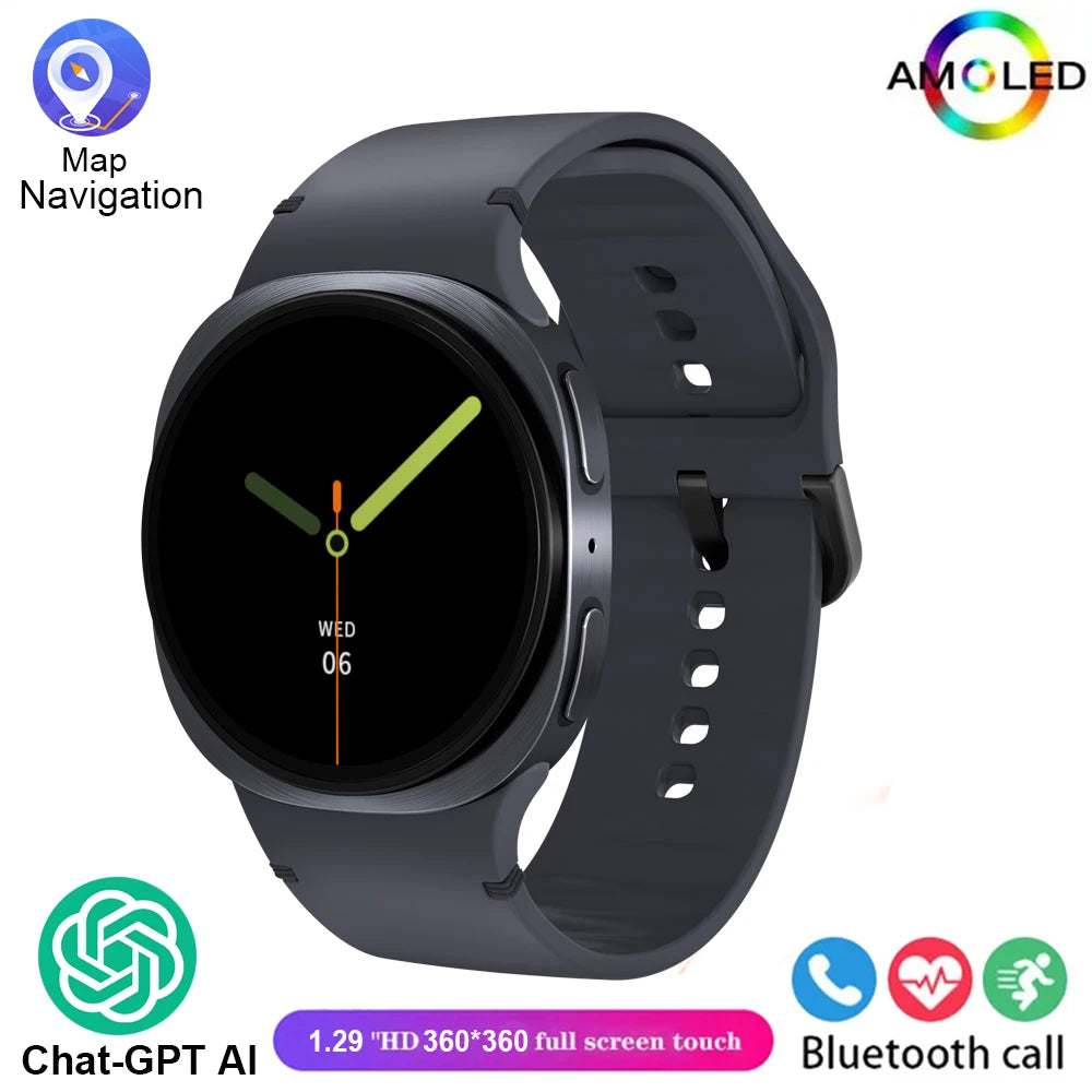 2025 GPS Smart Watch | AMOLED Heart Rate Bluetooth Call Waterproof | Men & Women