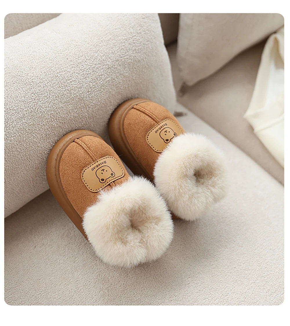 Toddler Snow Boots | Faux Fur Warm Slip-On with Anti-Slip Sole (1–3 Years)