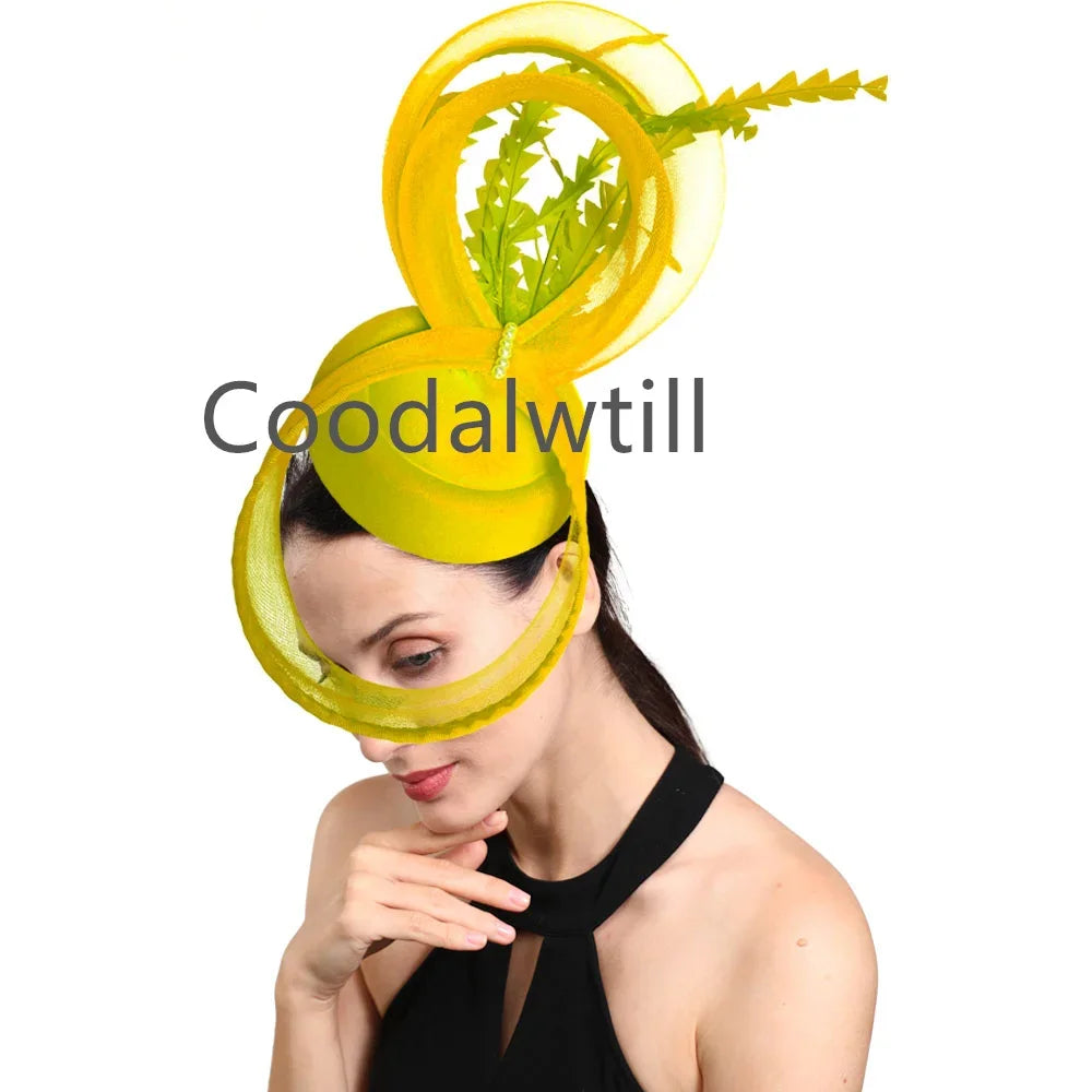 Women Cocktail Church Veils Pillbox Cap Fascinator Hat Accessories Elegant Ladies Femme Party Dinner Chapeau Cap Bride Headwear