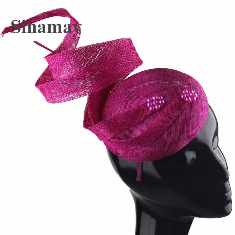 Sinamay Fascinator Hat | 4-Layer Millinery Headpiece for Occasions