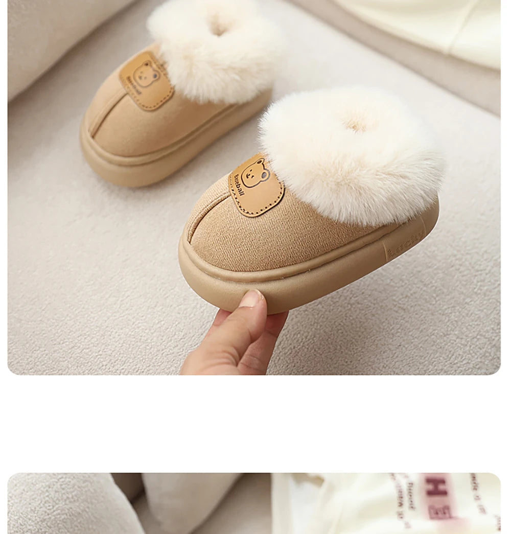 Toddler Snow Boots | Faux Fur Warm Slip-On with Anti-Slip Sole (1–3 Years)