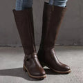 New Winter Women's Riding Boots 2024 Round Toe Chunky Heel Over-the-Knee High Boots Women's Buckle Platform Shoes Botas Mujer