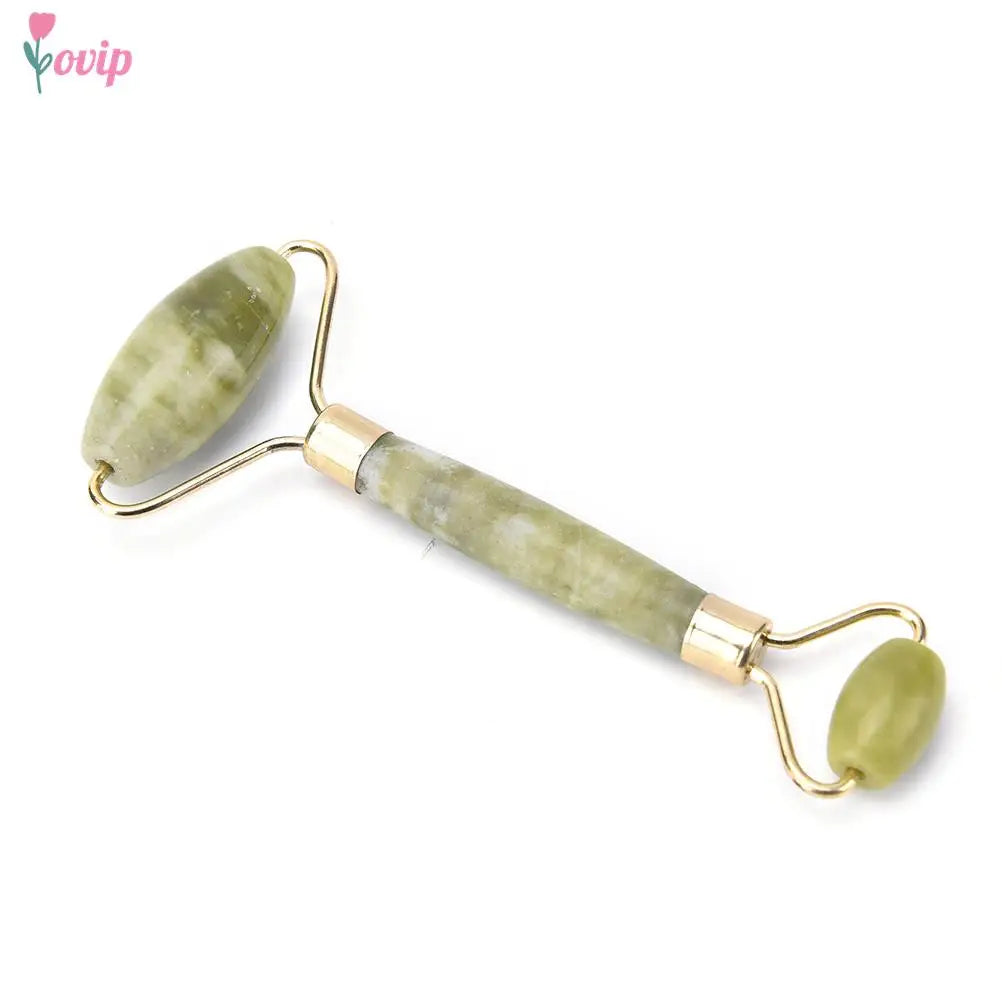 Natural Jade Facial Massage Roller | Anti-Wrinkle Face Slimming Beauty Tool | HotTrendyPicks