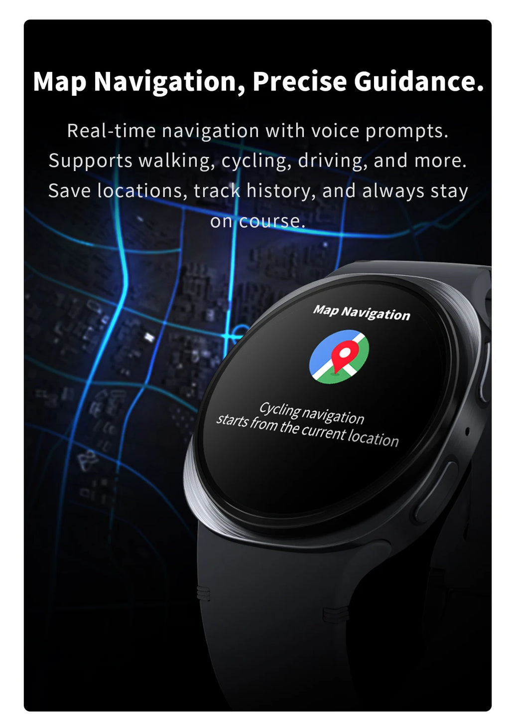 2025 GPS Smart Watch | AMOLED Heart Rate Bluetooth Call Waterproof | Men & Women