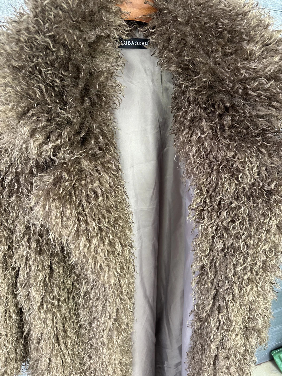 LANMREM Colorful Women's Furry Coat Rose Pink Faux Fur Coat Suit Collar Autumn Winter Thick Cardigan Long Overcoat Chic 2DB5859