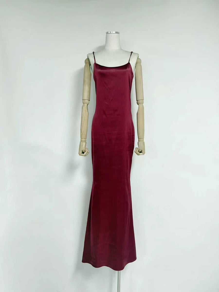 VGH Formal Feather Cape Sleeve Maxi Dress for Women O Neck Spaghetti Strap Floor Length Long Evening Prom Cocktail Party Gown