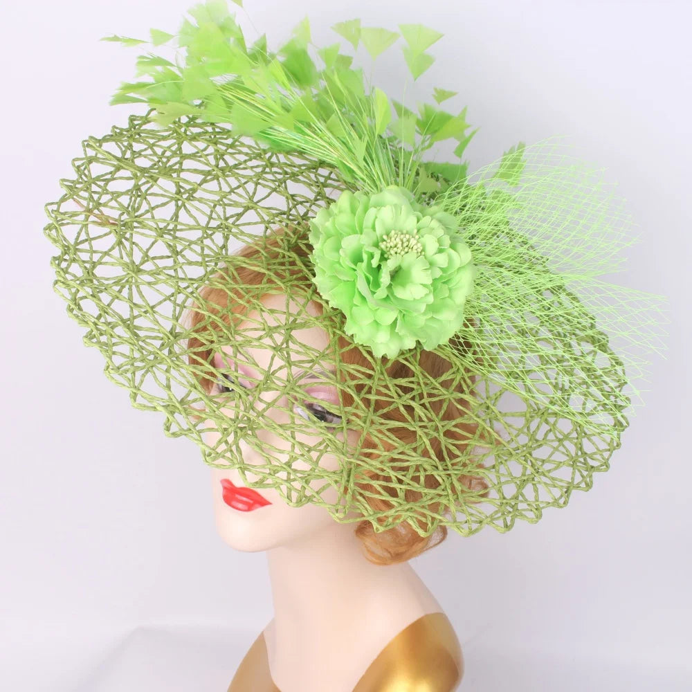 Serre-tête bibi floral – Chapeau pillbox de mariée et de cérémonie