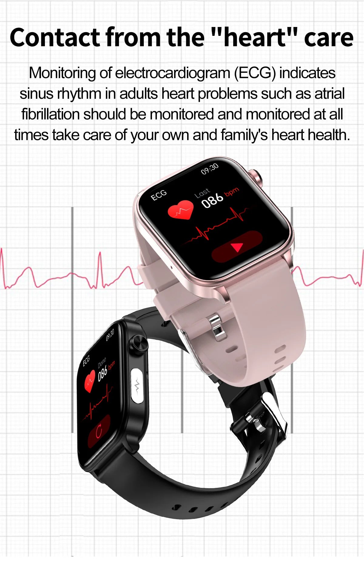 2025 AI Health Smartwatch | ECG+PPG Blood Lipids Uric Acid Body Composition | Men
